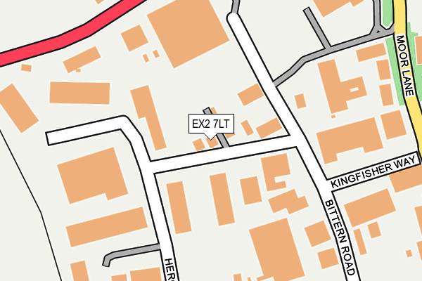 EX2 7LT map - OS OpenMap – Local (Ordnance Survey)