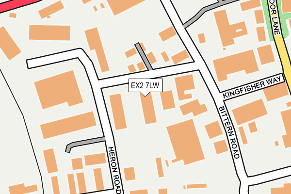 EX2 7LW map - OS OpenMap – Local (Ordnance Survey)