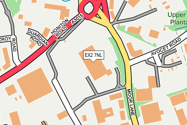 EX2 7NL map - OS OpenMap – Local (Ordnance Survey)