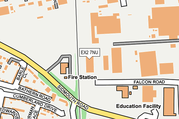 EX2 7NU map - OS OpenMap – Local (Ordnance Survey)