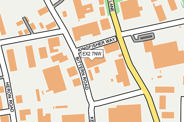 EX2 7NW map - OS OpenMap – Local (Ordnance Survey)