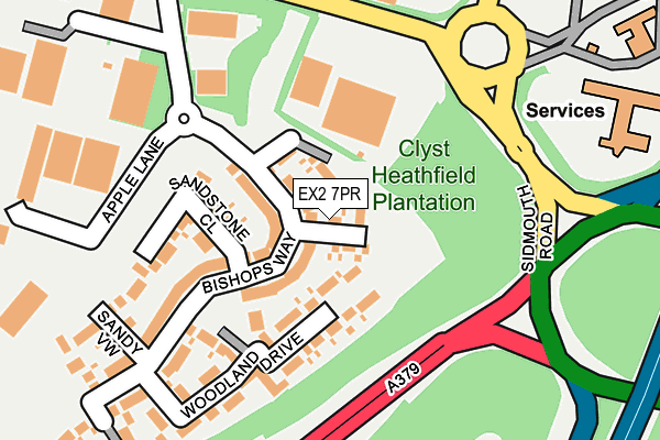 EX2 7PR map - OS OpenMap – Local (Ordnance Survey)