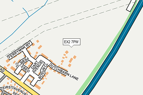 EX2 7PW map - OS OpenMap – Local (Ordnance Survey)