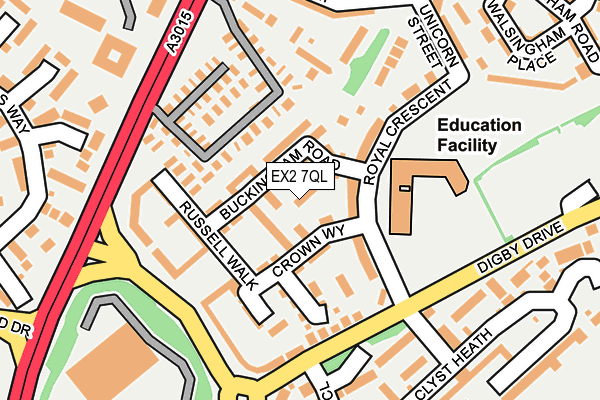 EX2 7QL map - OS OpenMap – Local (Ordnance Survey)