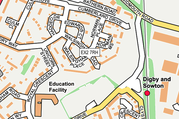 EX2 7RH map - OS OpenMap – Local (Ordnance Survey)
