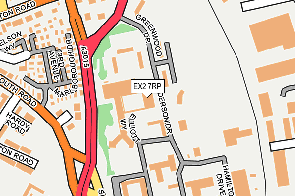 EX2 7RP map - OS OpenMap – Local (Ordnance Survey)