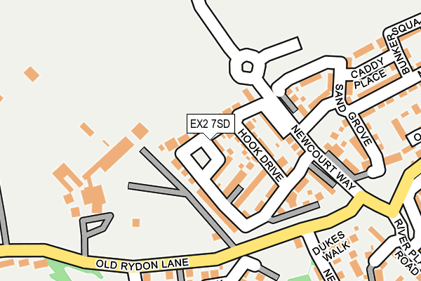 EX2 7SD map - OS OpenMap – Local (Ordnance Survey)
