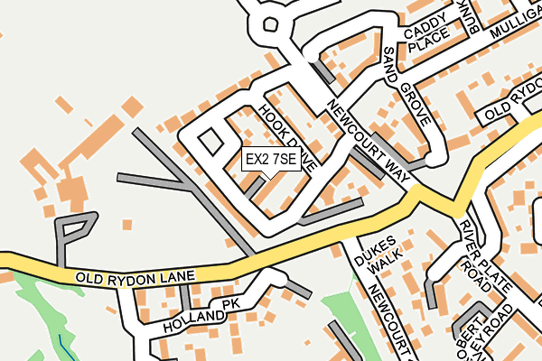 EX2 7SE map - OS OpenMap – Local (Ordnance Survey)