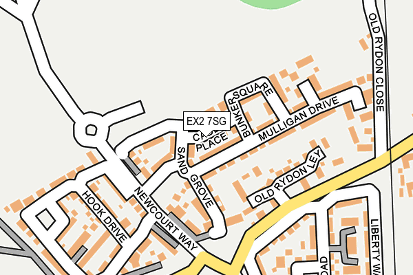EX2 7SG map - OS OpenMap – Local (Ordnance Survey)