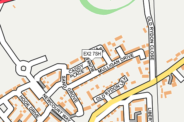 EX2 7SH map - OS OpenMap – Local (Ordnance Survey)