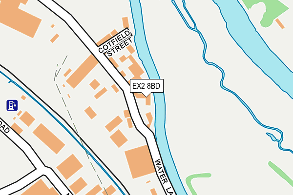 EX2 8BD map - OS OpenMap – Local (Ordnance Survey)