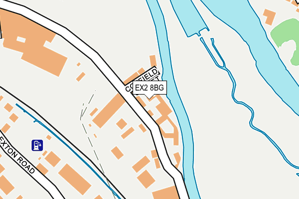 EX2 8BG map - OS OpenMap – Local (Ordnance Survey)