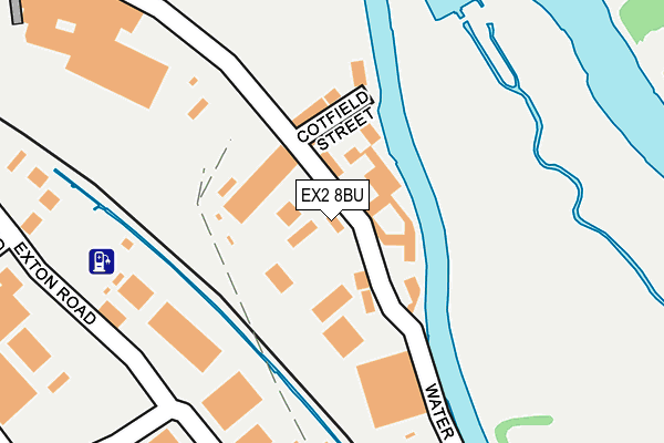 EX2 8BU map - OS OpenMap – Local (Ordnance Survey)