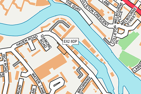 EX2 8DP map - OS OpenMap – Local (Ordnance Survey)