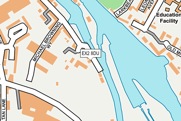 EX2 8DU map - OS OpenMap – Local (Ordnance Survey)