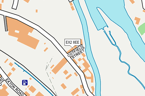 EX2 8EE map - OS OpenMap – Local (Ordnance Survey)