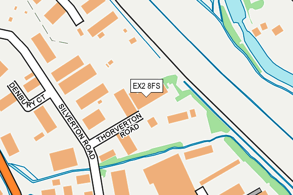 EX2 8FS map - OS OpenMap – Local (Ordnance Survey)
