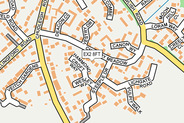 EX2 8FT map - OS OpenMap – Local (Ordnance Survey)
