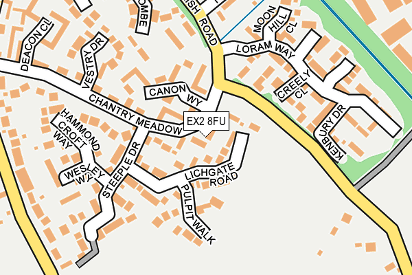 EX2 8FU map - OS OpenMap – Local (Ordnance Survey)