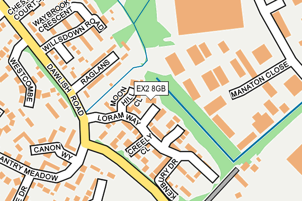 EX2 8GB map - OS OpenMap – Local (Ordnance Survey)