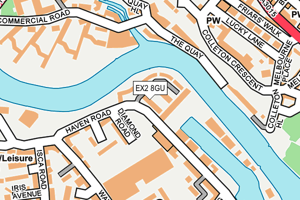 EX2 8GU map - OS OpenMap – Local (Ordnance Survey)
