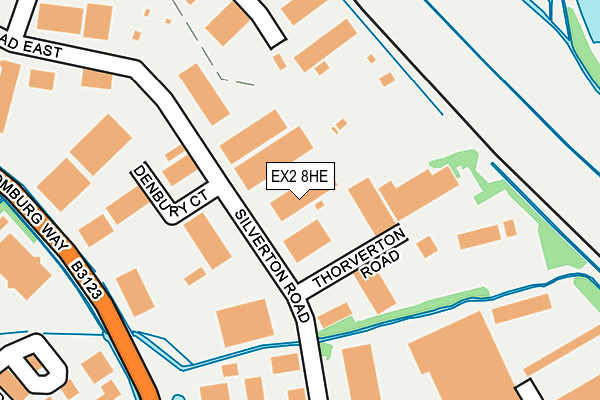 EX2 8HE map - OS OpenMap – Local (Ordnance Survey)