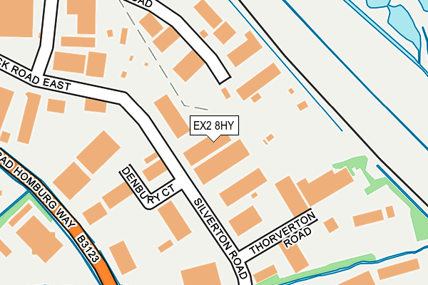 EX2 8HY map - OS OpenMap – Local (Ordnance Survey)