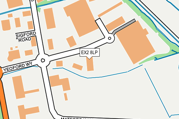 EX2 8LP map - OS OpenMap – Local (Ordnance Survey)