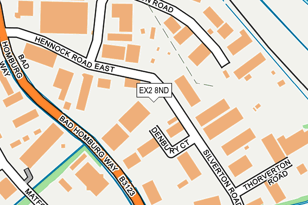EX2 8ND map - OS OpenMap – Local (Ordnance Survey)