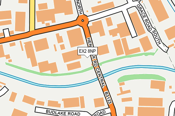 EX2 8NP map - OS OpenMap – Local (Ordnance Survey)