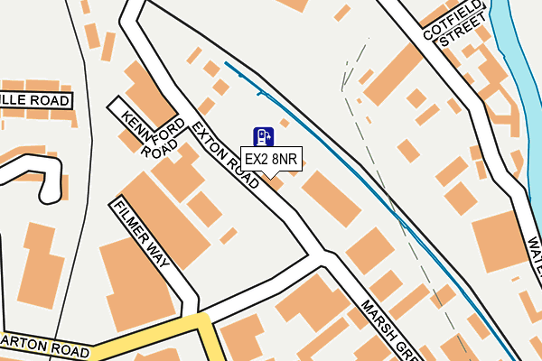 EX2 8NR map - OS OpenMap – Local (Ordnance Survey)