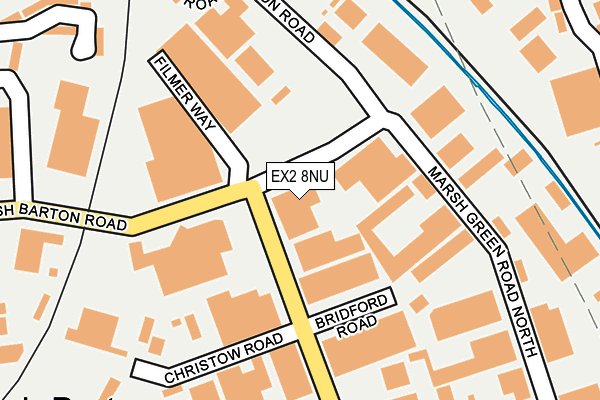 EX2 8NU map - OS OpenMap – Local (Ordnance Survey)