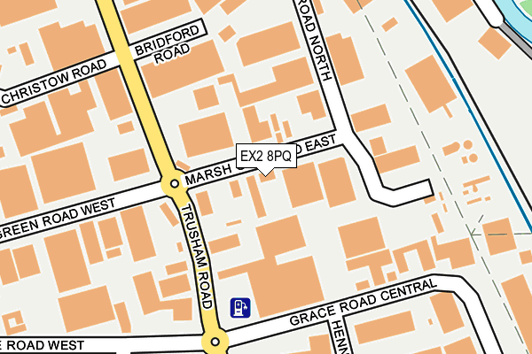 EX2 8PQ map - OS OpenMap – Local (Ordnance Survey)