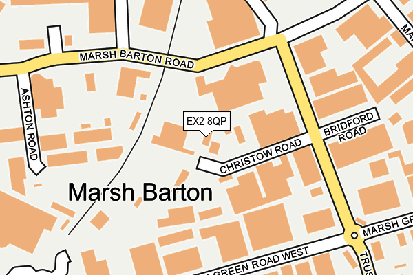 EX2 8QP map - OS OpenMap – Local (Ordnance Survey)