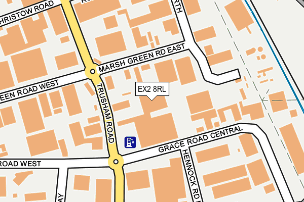 EX2 8RL map - OS OpenMap – Local (Ordnance Survey)