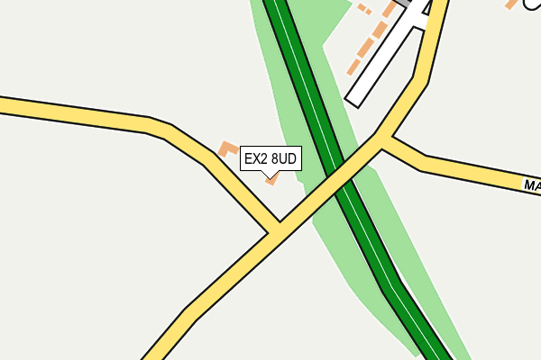 EX2 8UD map - OS OpenMap – Local (Ordnance Survey)