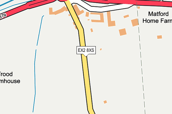 EX2 8XS map - OS OpenMap – Local (Ordnance Survey)