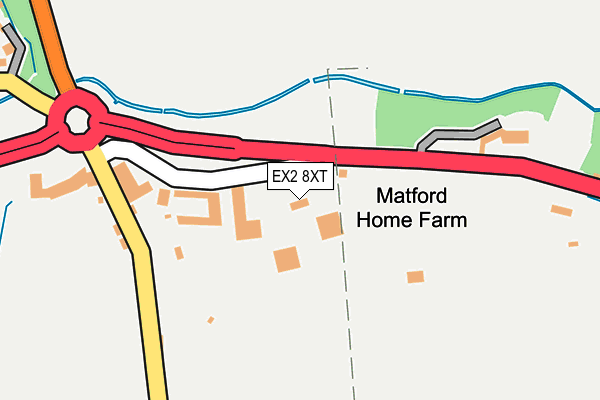 EX2 8XT map - OS OpenMap – Local (Ordnance Survey)