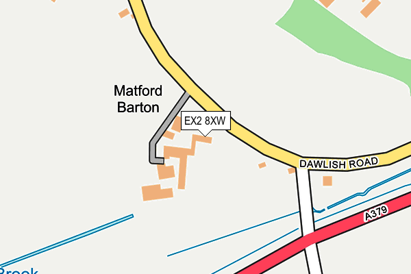 EX2 8XW map - OS OpenMap – Local (Ordnance Survey)