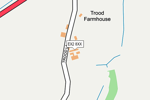 EX2 8XX map - OS OpenMap – Local (Ordnance Survey)