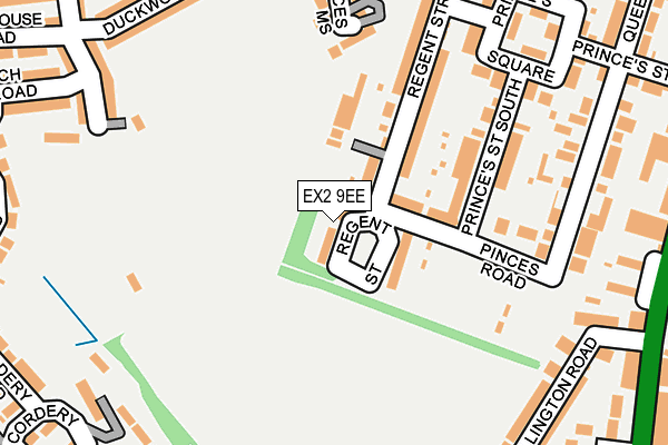 EX2 9EE map - OS OpenMap – Local (Ordnance Survey)