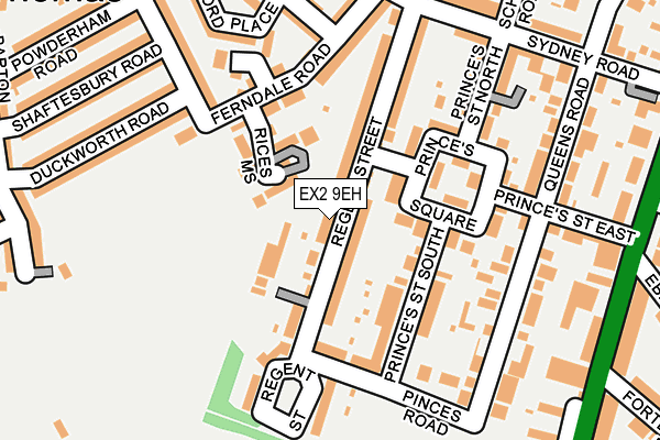 EX2 9EH map - OS OpenMap – Local (Ordnance Survey)