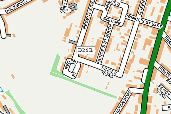 EX2 9EL map - OS OpenMap – Local (Ordnance Survey)