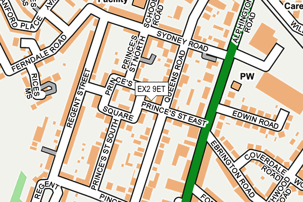 EX2 9ET map - OS OpenMap – Local (Ordnance Survey)