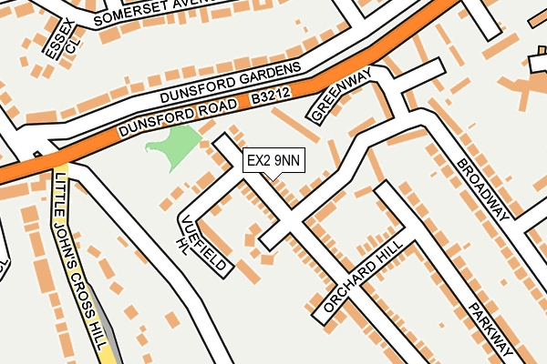 EX2 9NN map - OS OpenMap – Local (Ordnance Survey)