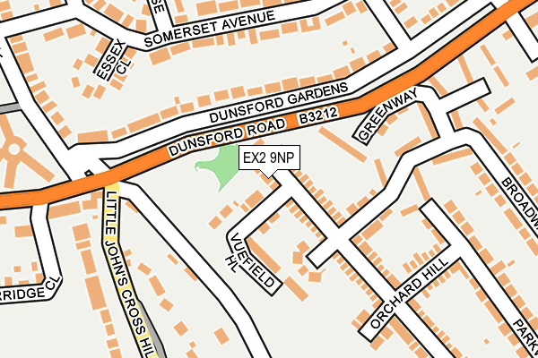 EX2 9NP map - OS OpenMap – Local (Ordnance Survey)
