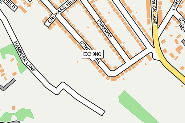 EX2 9NQ map - OS OpenMap – Local (Ordnance Survey)