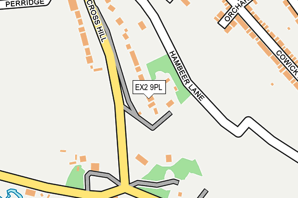 EX2 9PL map - OS OpenMap – Local (Ordnance Survey)