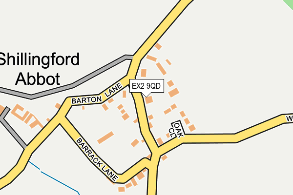 EX2 9QD map - OS OpenMap – Local (Ordnance Survey)