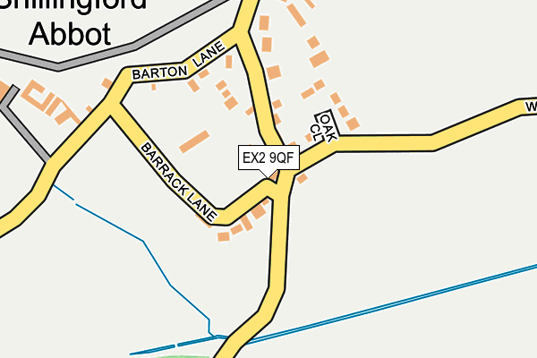 EX2 9QF map - OS OpenMap – Local (Ordnance Survey)